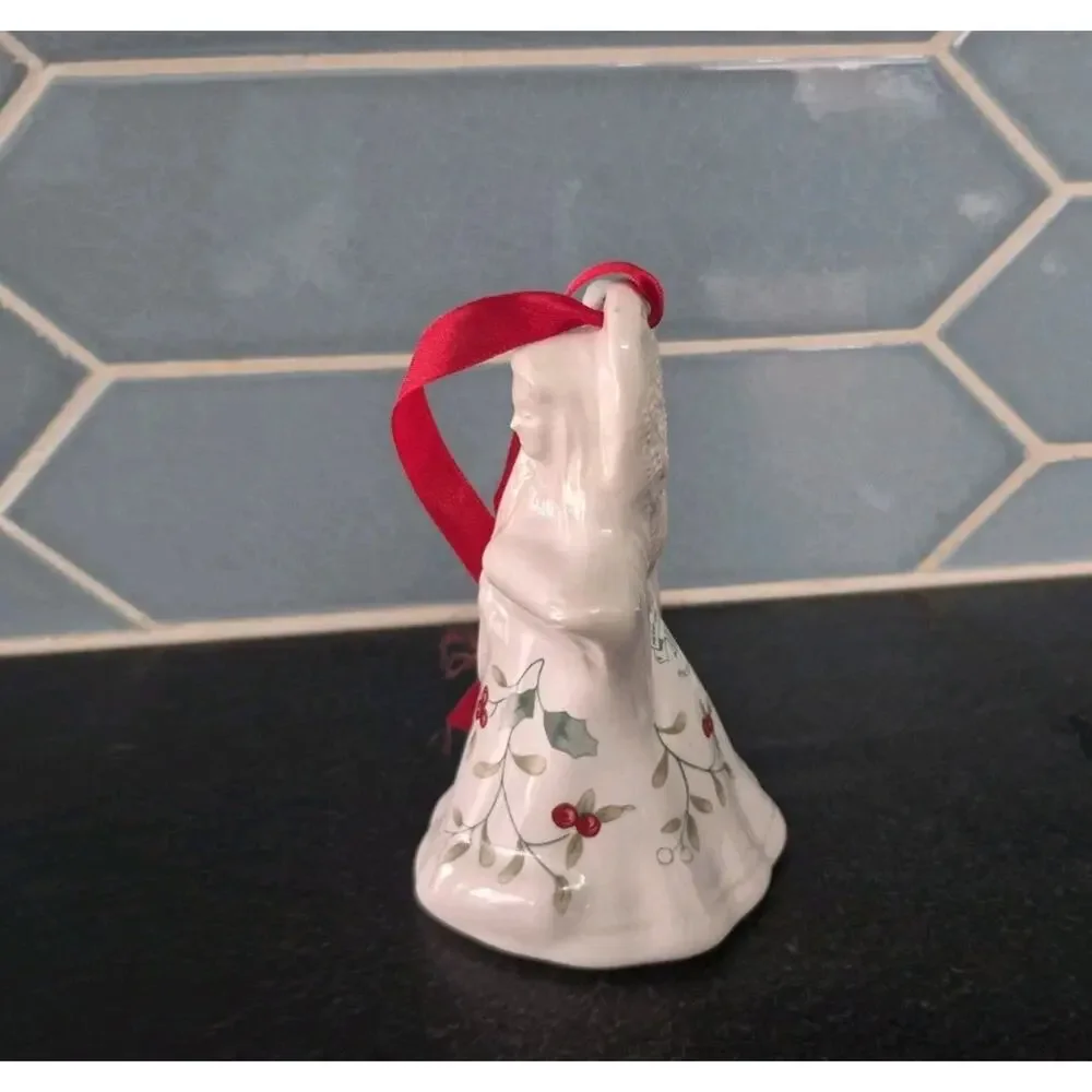 Vintage Pfaltzgraff Winter Berry Angel Christmas Ornament
